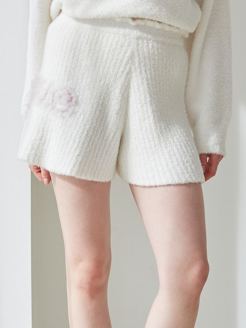 gelato pique「フリルロゴリブフレアショートパンツ」|ルームウェア|