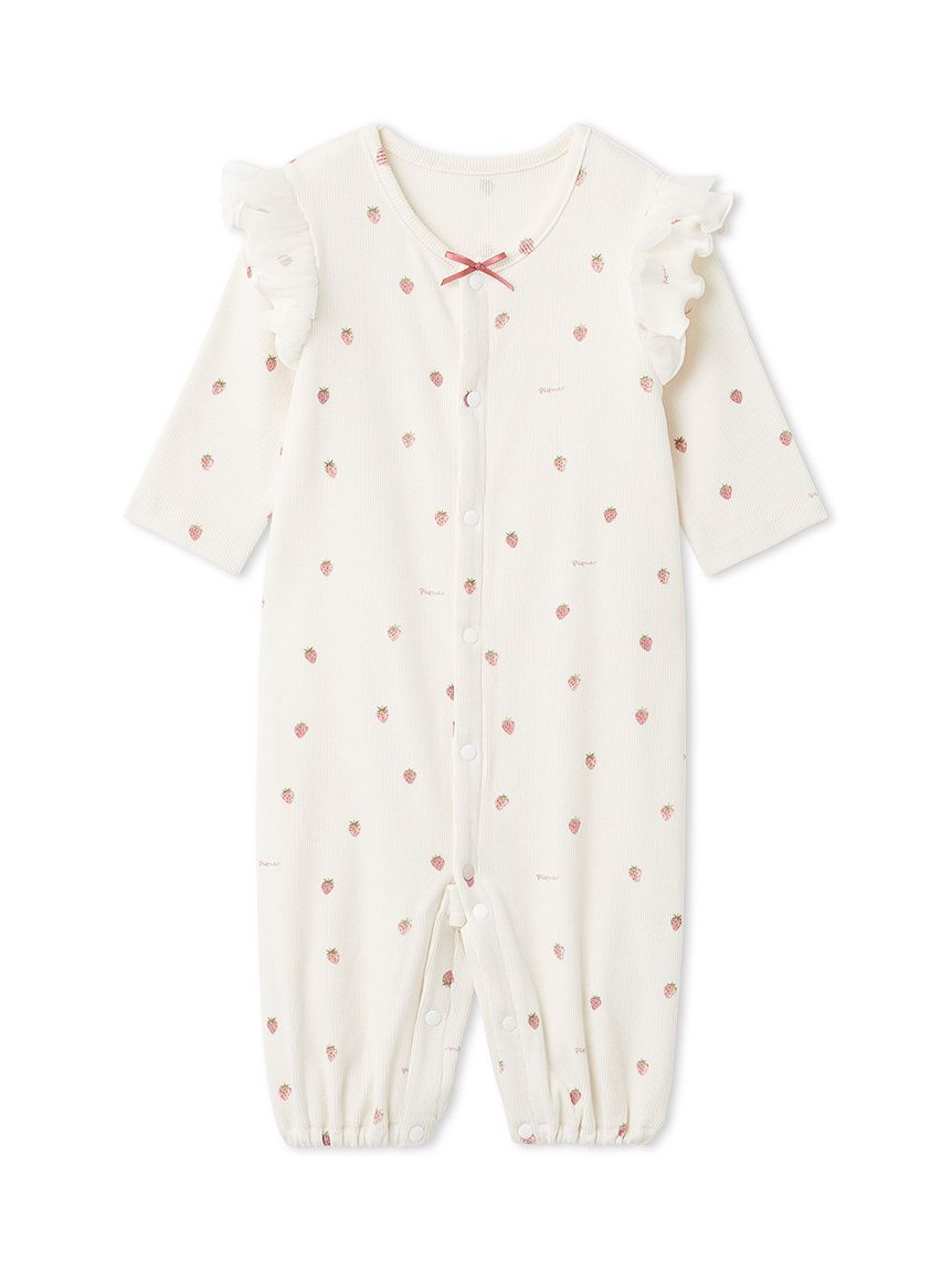 GELATO PIQUE KIDS & BABY「【BABY】新生児ストロベリー柄2WAYオール」|ロンパース|OWHT
