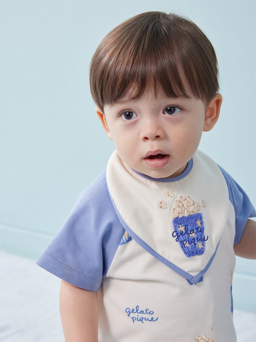 GELATO PIQUE KIDS & BABY「【BABY】ポップコーン柄スタイ」|スタイ|