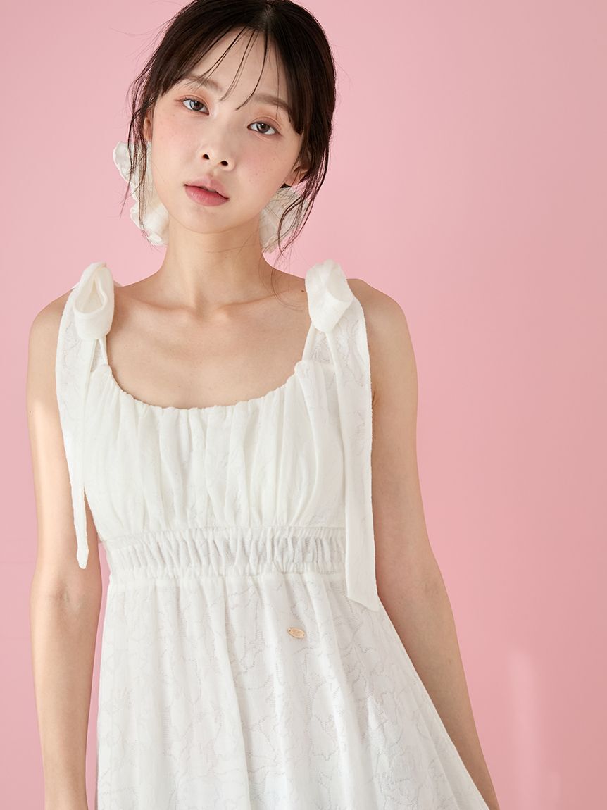 gelato pique「さくらレーシージャガードカップインワンピース」|ルームウェア|