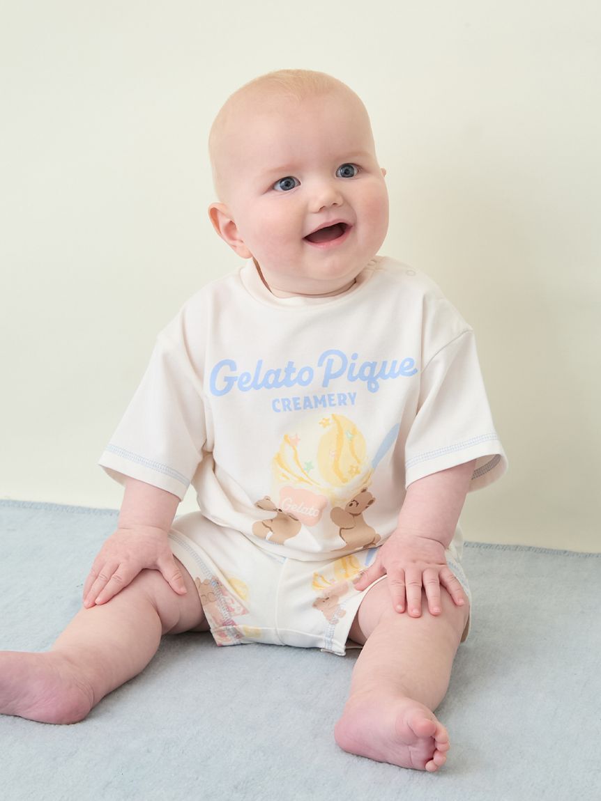 GELATO PIQUE KIDS & BABY「【BABY】【接触冷感】アイスクリームベアワンポイントTシャツ」|その他ベビーウェア|CRM