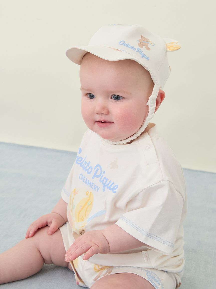 GELATO PIQUE KIDS & BABY「【BABY】【接触冷感】アイスクリームベアワンポイントTシャツ」|その他ベビーウェア|