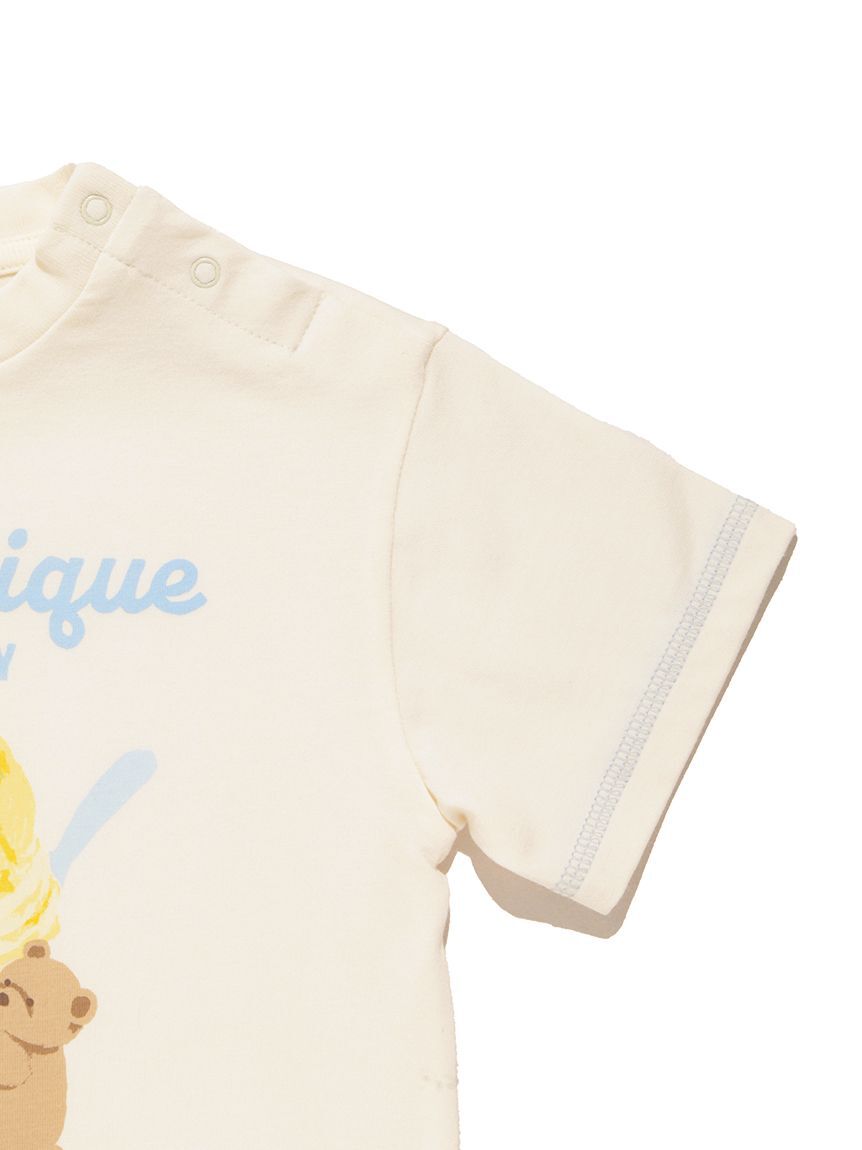 GELATO PIQUE KIDS & BABY「【BABY】【接触冷感】アイスクリームベアワンポイントTシャツ」|その他ベビーウェア|