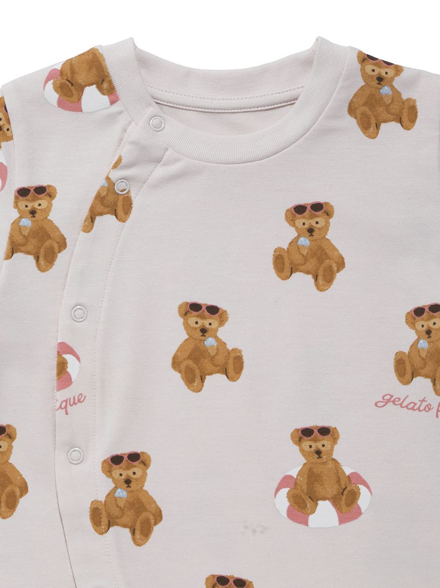 GELATO PIQUE KIDS & BABY「【BABY】【接触冷感】サマーベア柄ロンパース」|ロンパース|