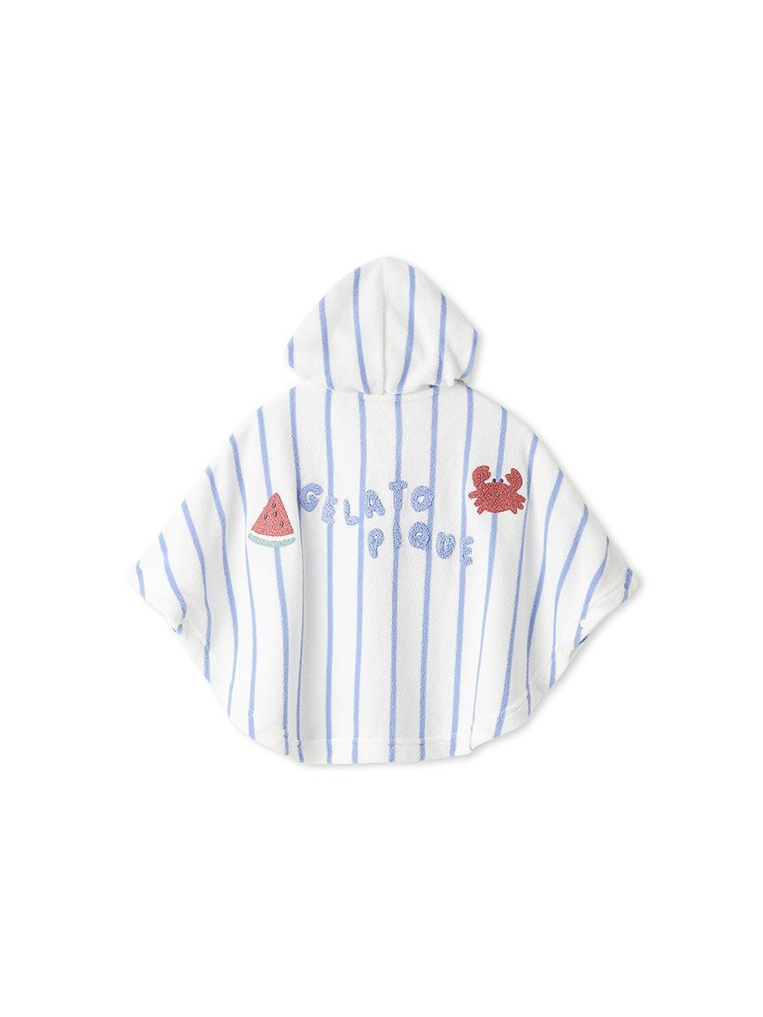 GELATO PIQUE KIDS & BABY「【BABY】【UVカット】ストライプパイルポンチョ」|その他ベビーウェア|