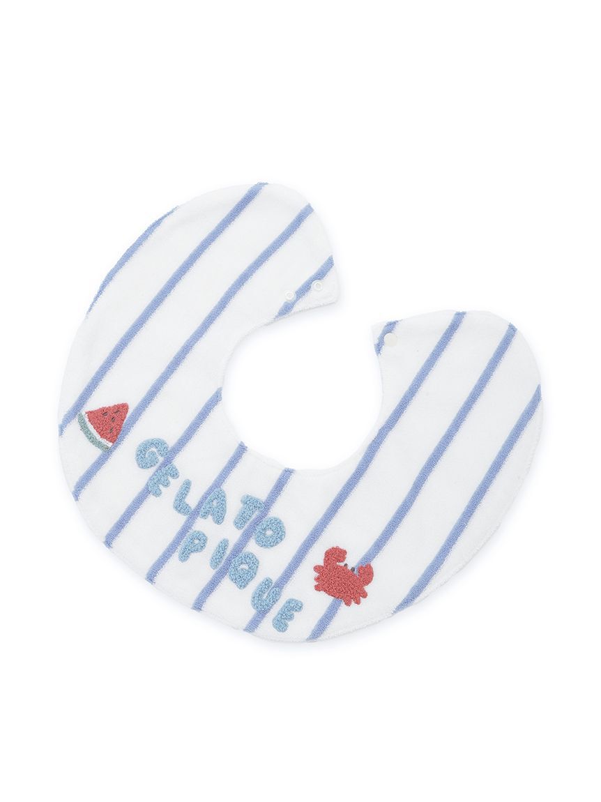 GELATO PIQUE KIDS & BABY「【BABY】ストライプパイルスタイ」|スタイ|