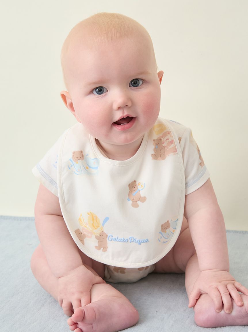 GELATO PIQUE KIDS & BABY「【ラッピング済み】【BABY】スムーズィーアイスクリームベアブランケット&スタイSET」|その他ベビー用品|