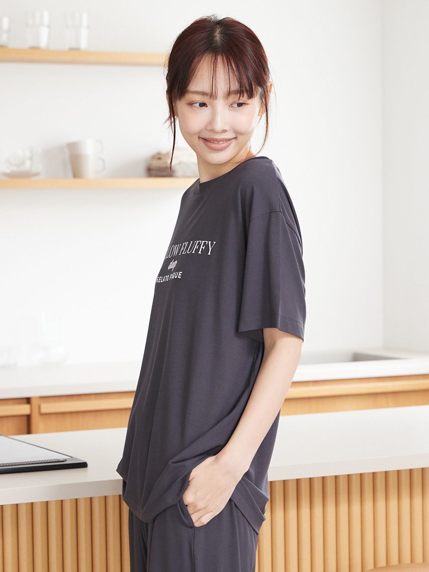 gelato pique「【接触冷感】COOLレーヨンロゴTシャツ」|ルームウェア|