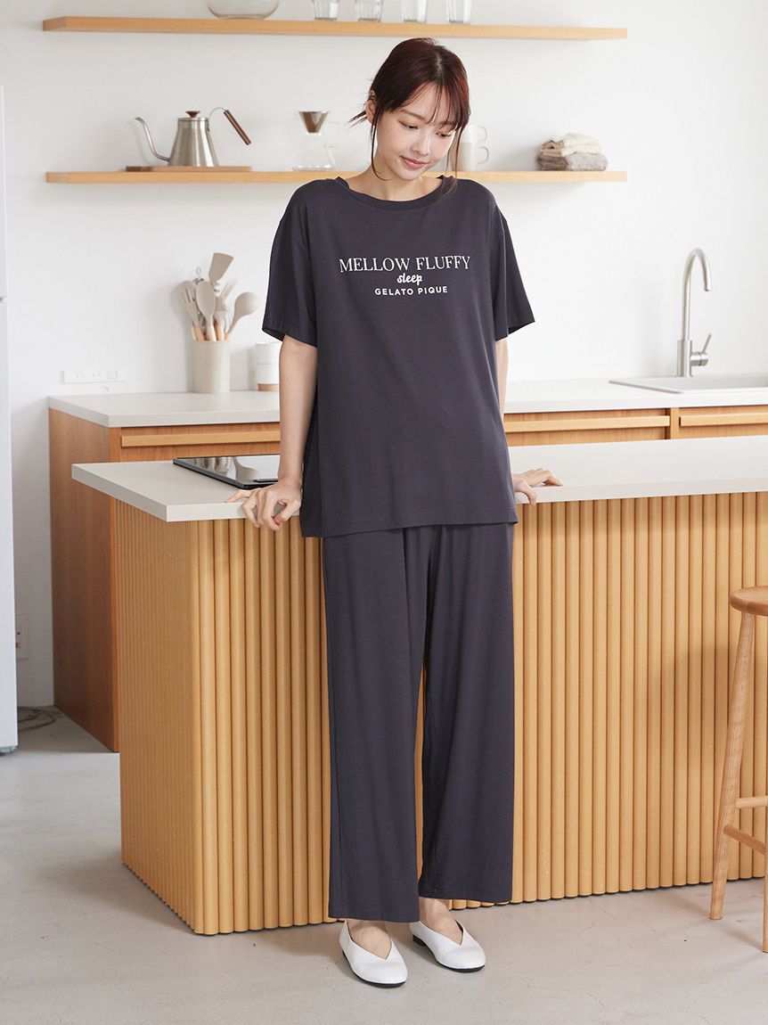 gelato pique「【接触冷感】COOLレーヨンロゴTシャツ」|ルームウェア|