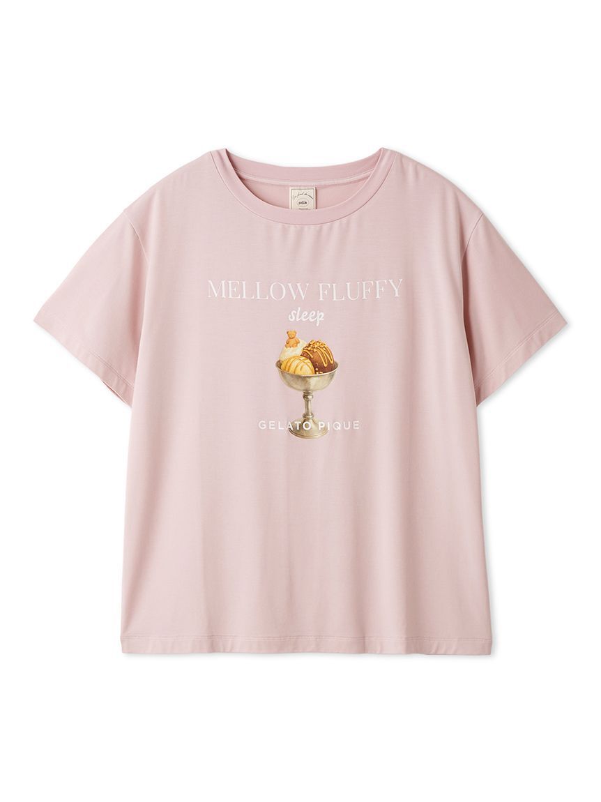 gelato pique「【接触冷感】COOLレーヨンデザートロゴTシャツ」|ルームウェア|