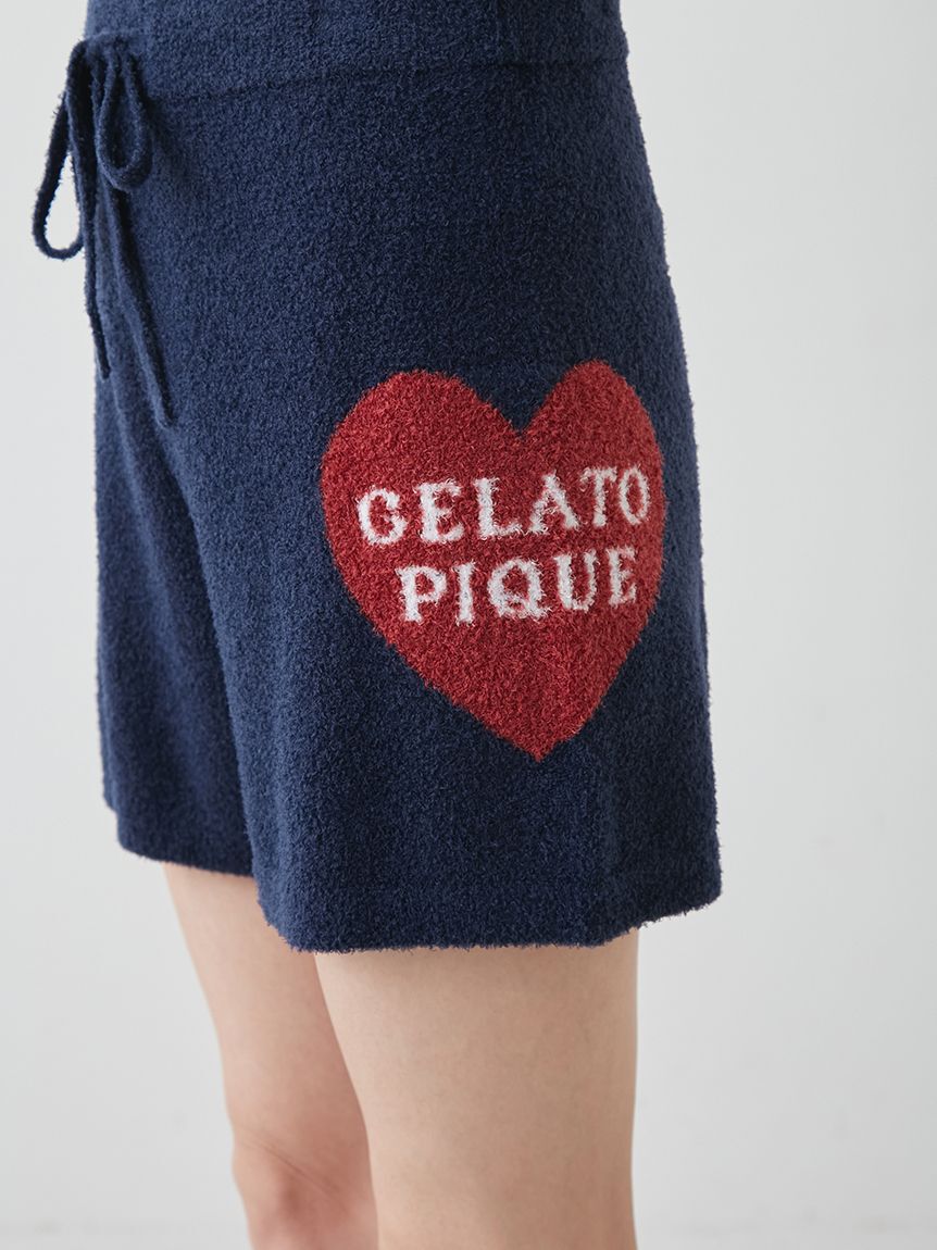gelato pique「【接触冷感】スムーズィー HEART ジャガードショートパンツ」|ルームウェア|
