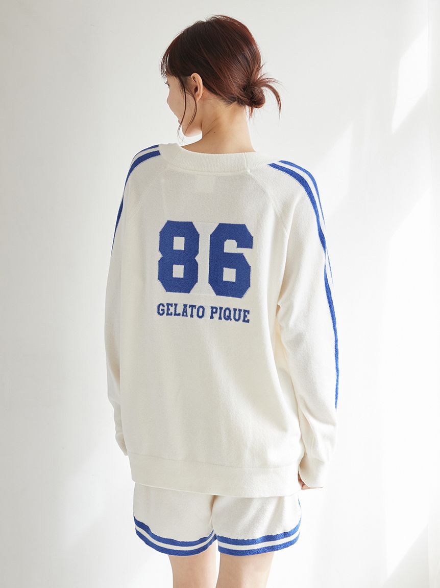 gelato pique「エアリーモコスポーティジャガードカーディガン」|ルームウェア|