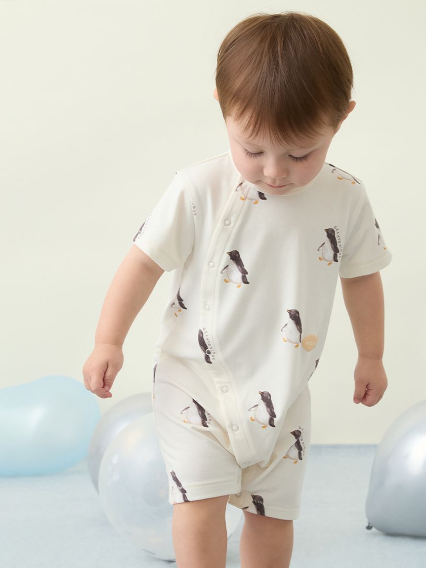 GELATO PIQUE KIDS & BABY「【BABY】【接触冷感】シーアニマル柄ロンパース」|ロンパース|YEL