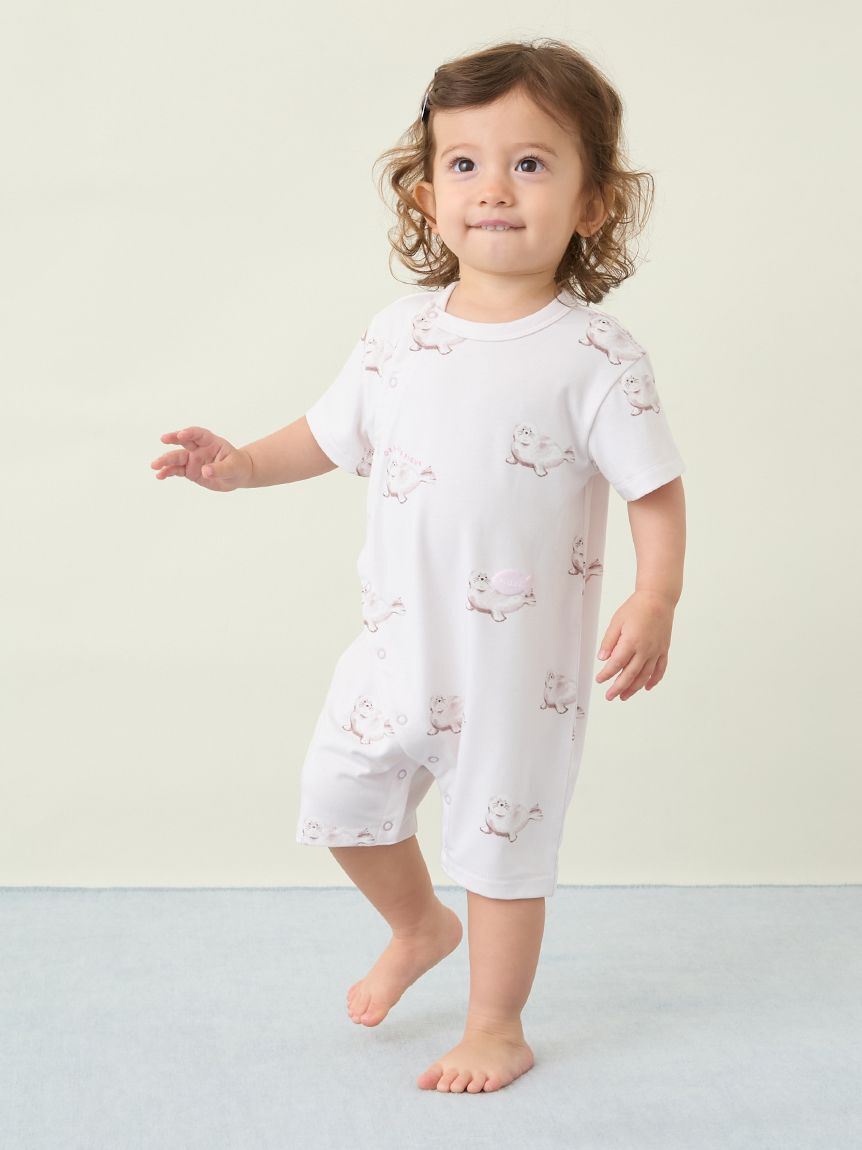 GELATO PIQUE KIDS & BABY「【BABY】【接触冷感】シーアニマル柄ロンパース」|ロンパース|
