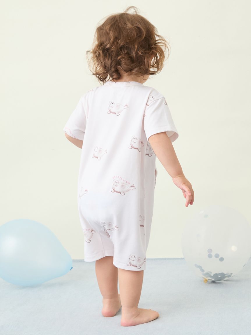 GELATO PIQUE KIDS & BABY「【BABY】【接触冷感】シーアニマル柄ロンパース」|ロンパース|