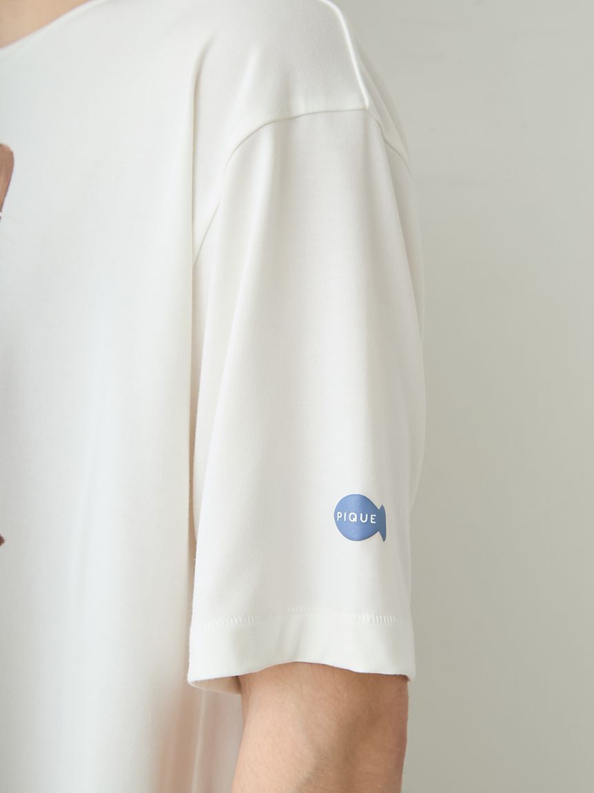 GELATO PIQUE HOMME「【HOMME】【接触冷感】シーアニマル柄ワンポイントTシャツ」|ルームウェア|