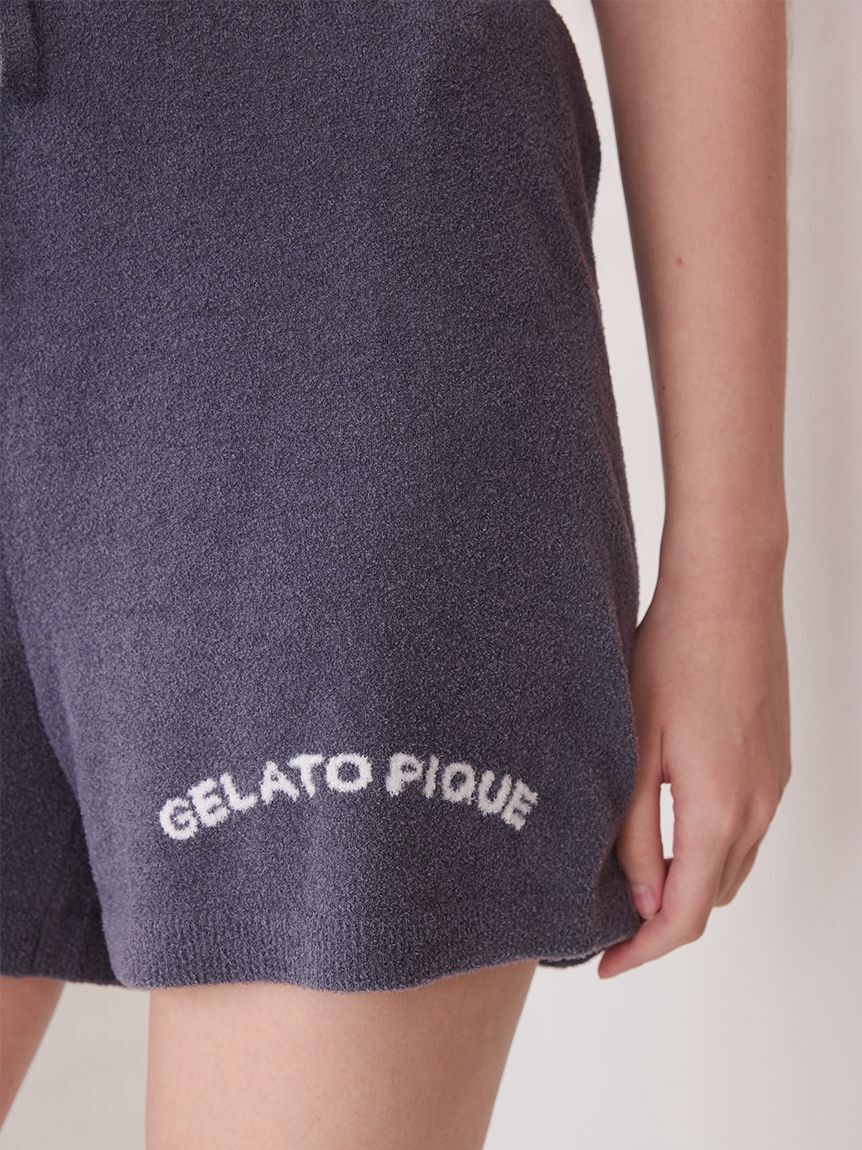 gelato pique「スムーズィーliteカジュアルロゴジャガードプルオーバー&ショートパンツセット」|ルームウェア|