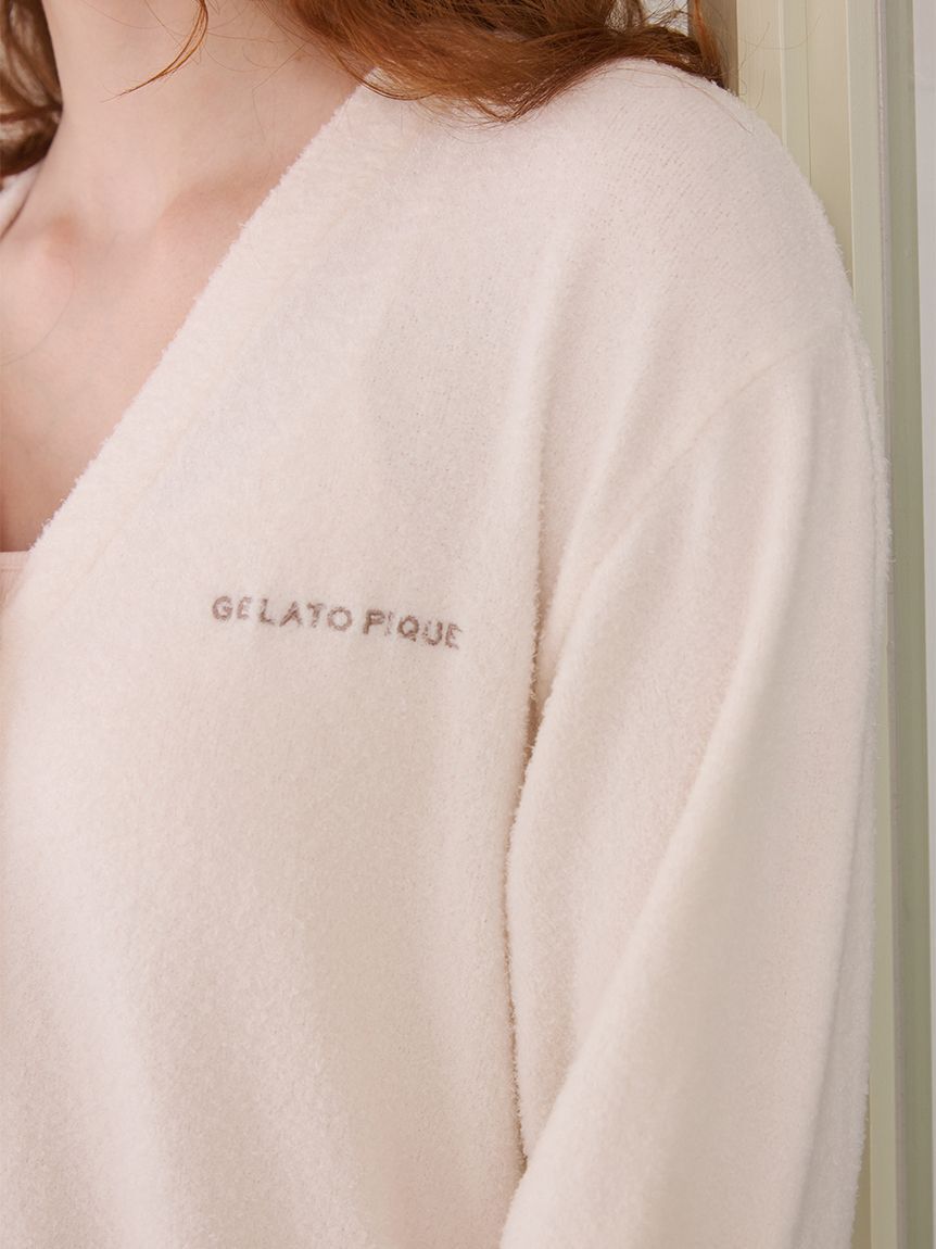 gelato pique「【IFMC.】スムーズィーロゴ刺繍カーディガン」|ルームウェア|