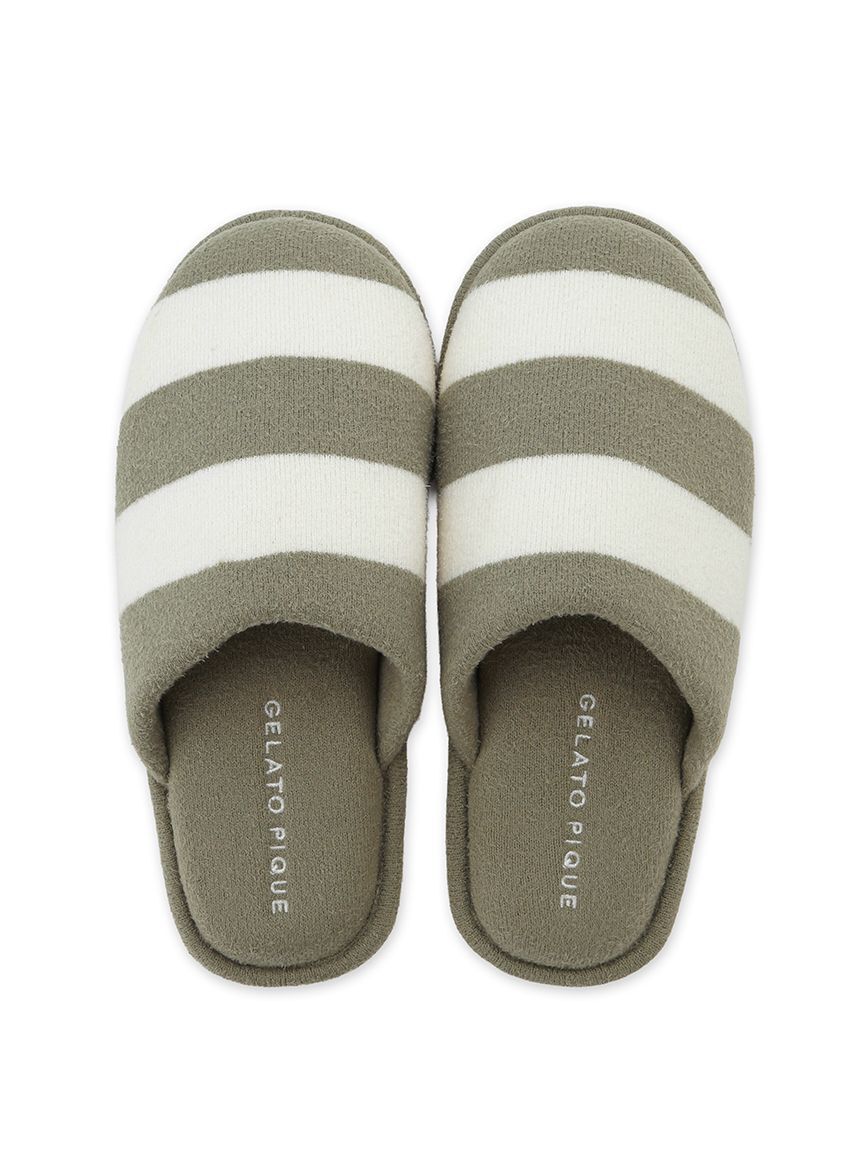 GELATO PIQUE HOMME「【HOMME】【接触冷感】【UVカット】スムーズィーliteクール2ボーダールームシューズ」|その他|
