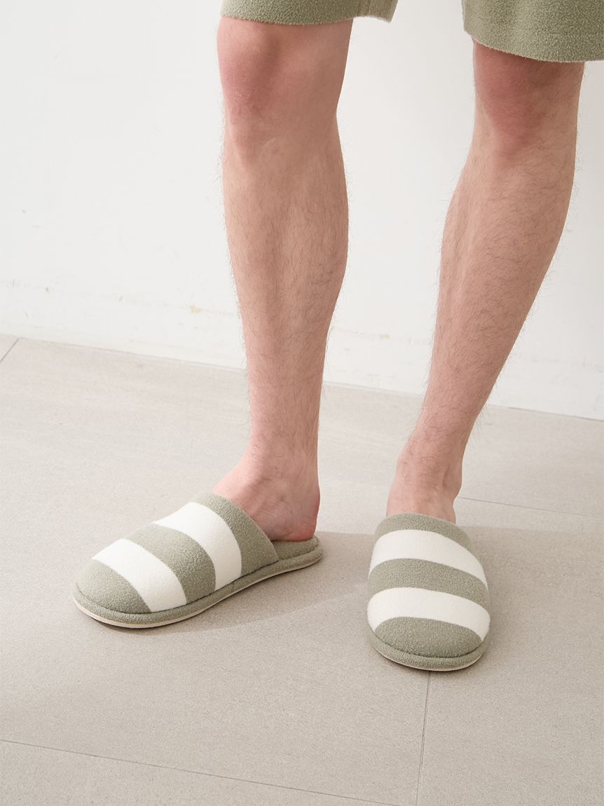 GELATO PIQUE HOMME「【HOMME】【接触冷感】【UVカット】スムーズィーliteクール2ボーダールームシューズ」|その他|