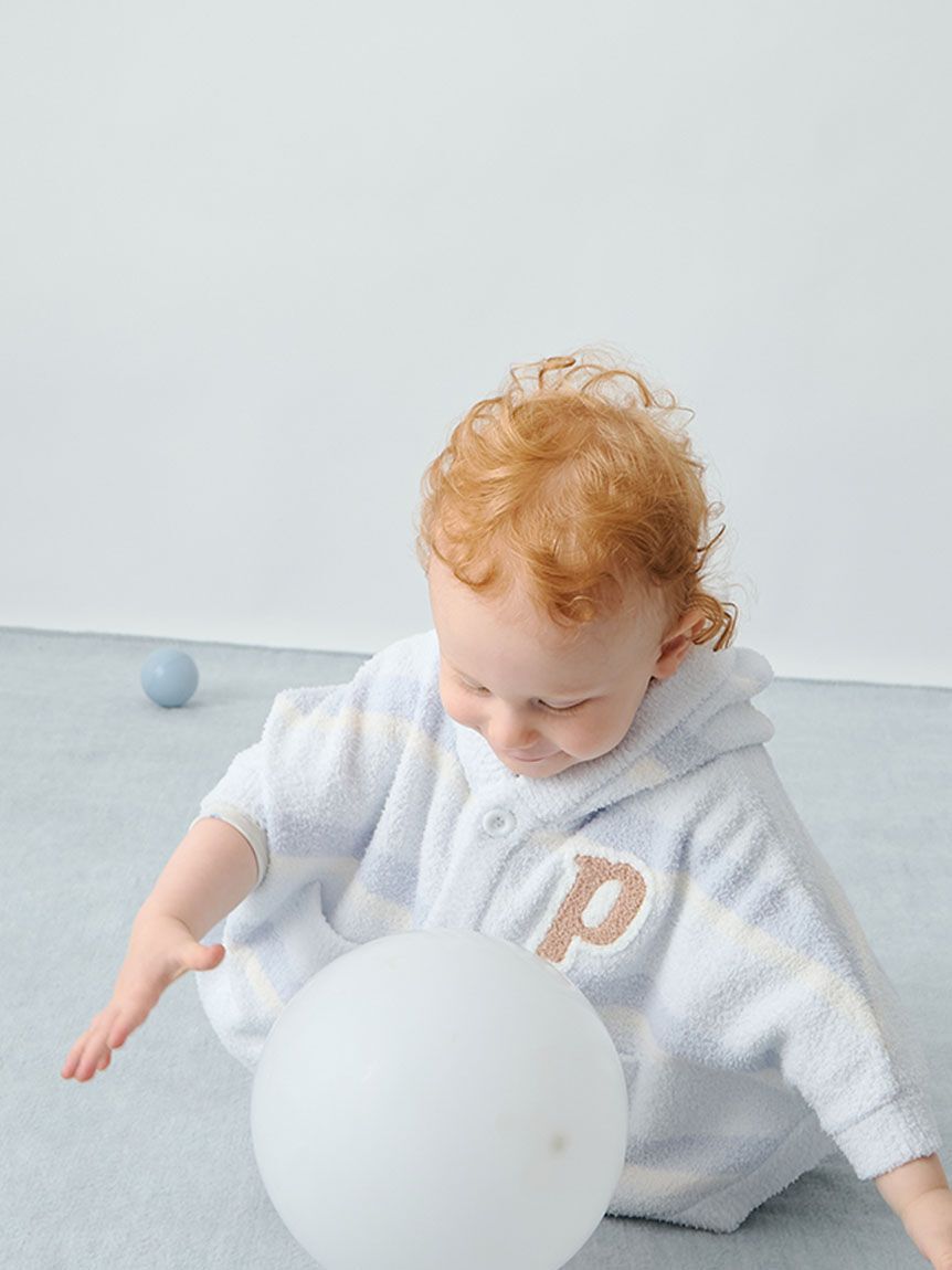 GELATO PIQUE KIDS & BABY「【BABY】エアリーモコランダムボーダーポンチョ」|その他ベビーウェア|