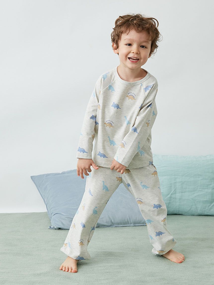 GELATO PIQUE KIDS & BABY「【KIDS】ダイナソー柄ロンT」|ルームウェア|