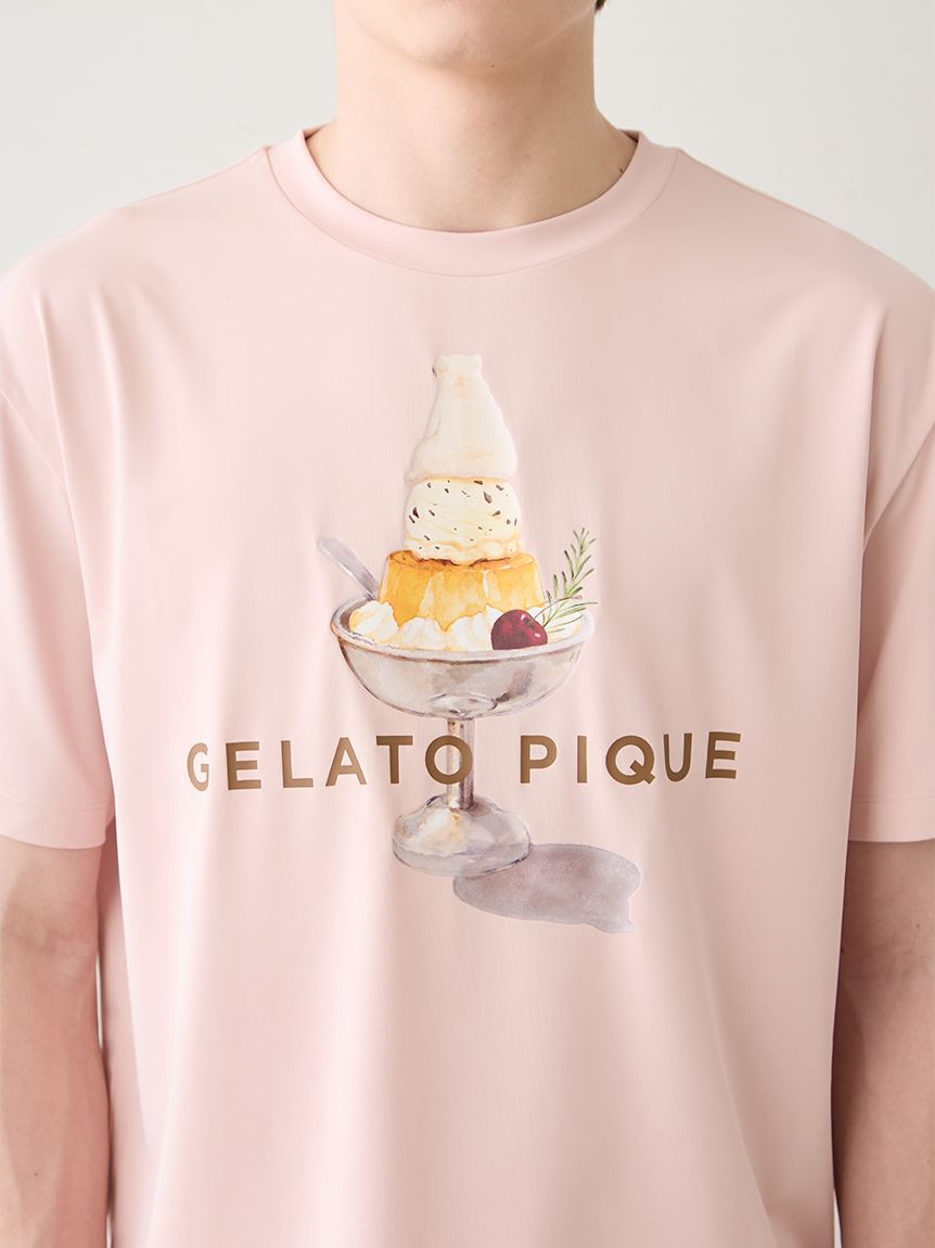 GELATO PIQUE HOMME「【HOMME】【接触冷感】【抗菌防臭】シロクマプリンTシャツ」|ルームウェア|