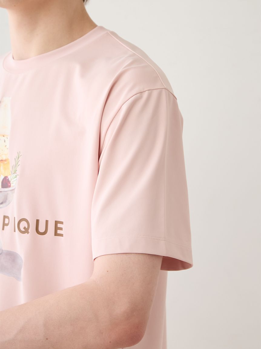 GELATO PIQUE HOMME「【HOMME】【接触冷感】【抗菌防臭】シロクマプリンTシャツ」|ルームウェア|