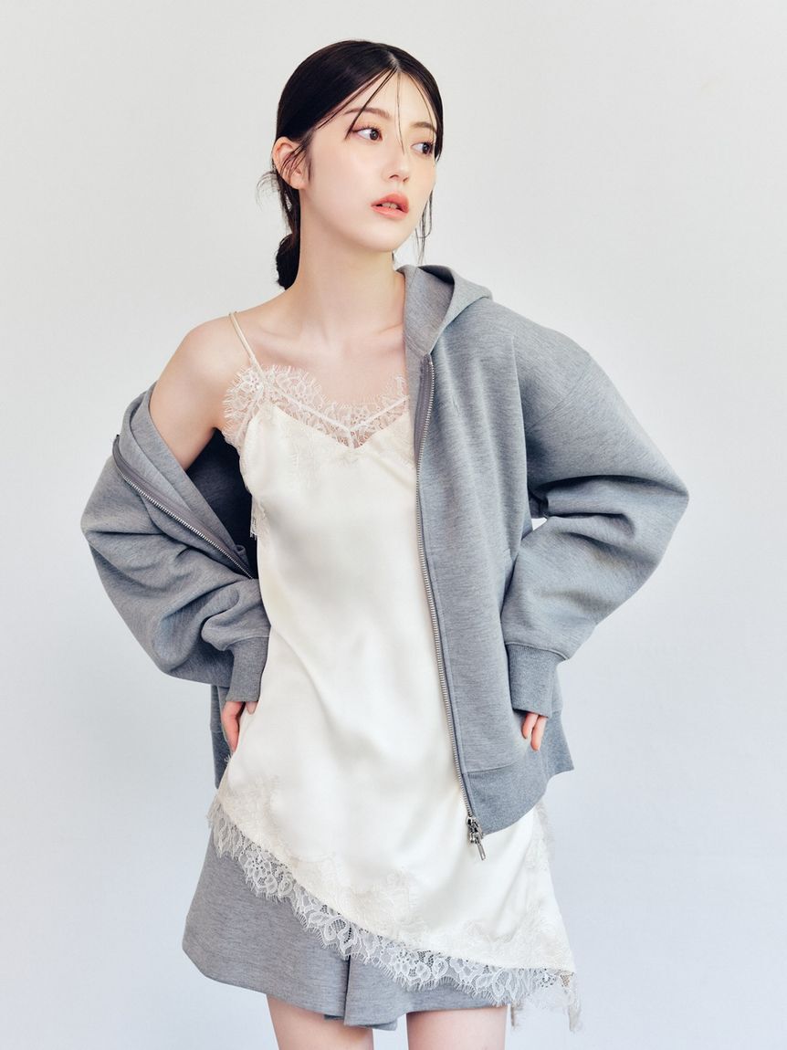 FRAY I.D「ダンボールジップアップパーカー」|パーカー|GRY
