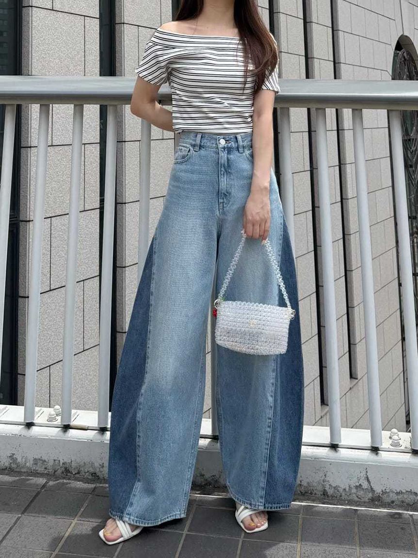 FRAY I.D「【00サイズあり】バレルフォルムデニムパンツ」|デニム|
