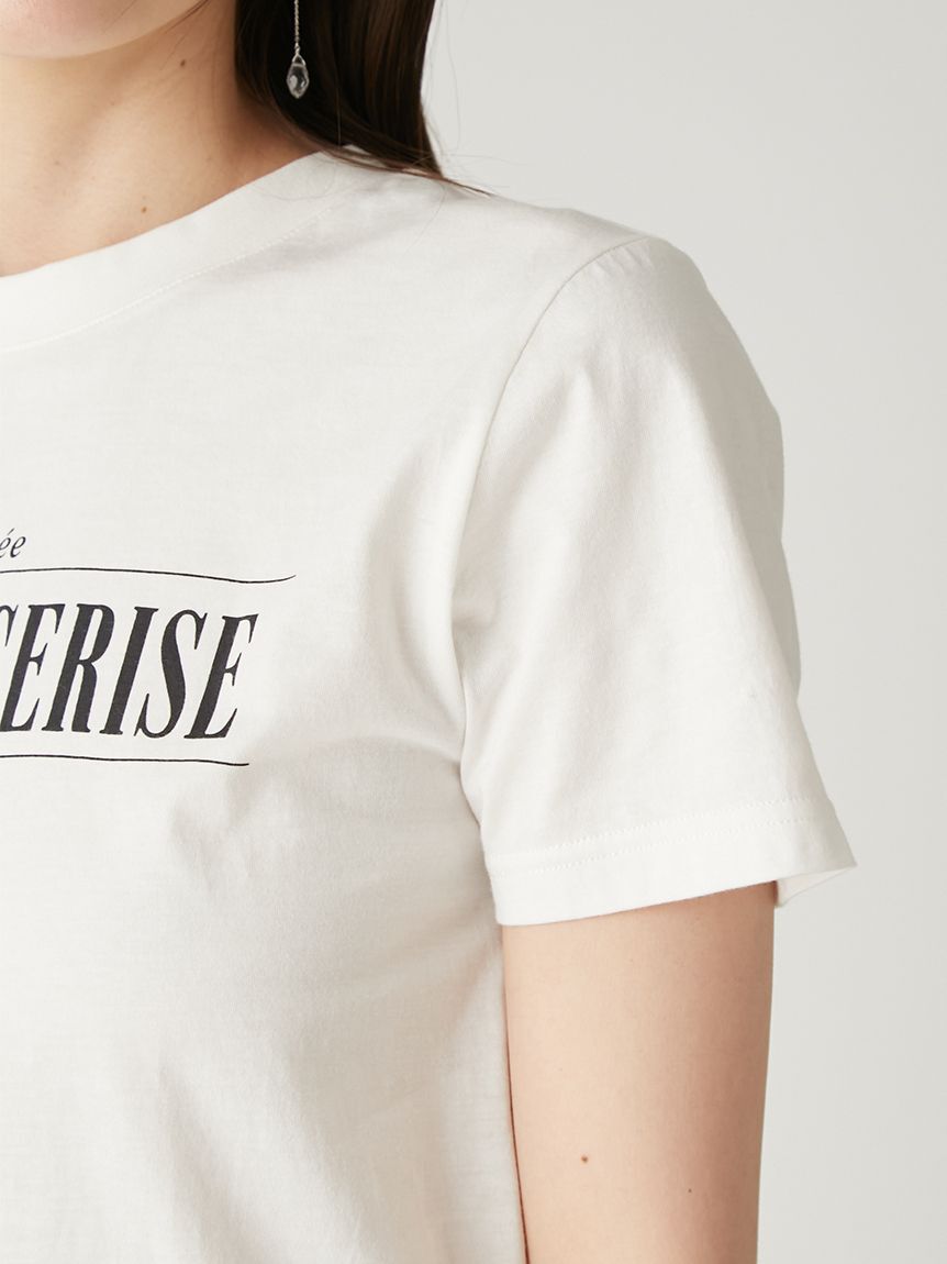 FRAY I.D「グラフィックプリントコンパクトTシャツ／ウォッシャブル・UVカット」|Tシャツ・カットソー|