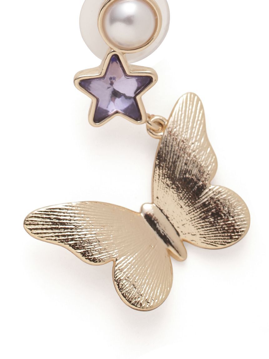 LILY BROWN「【LILY BROWN&times;ANNA SUI】バタフライスターピアス」|ピアス|