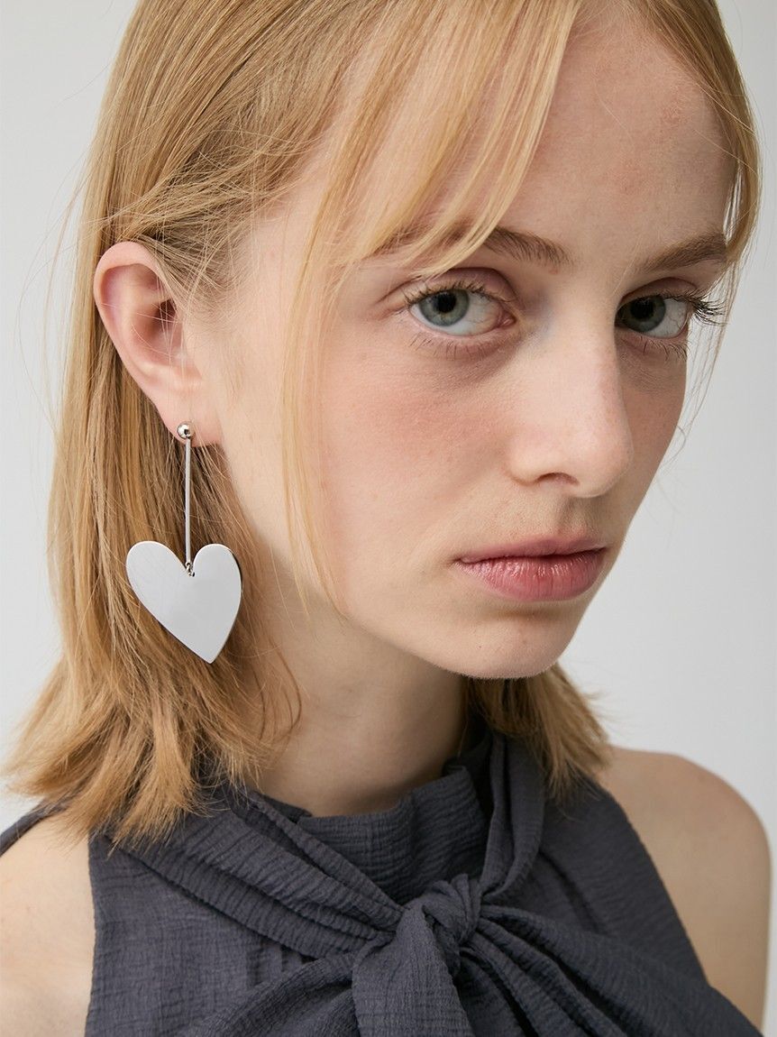 LILY BROWN「ハートプレートピアス」|ピアス|