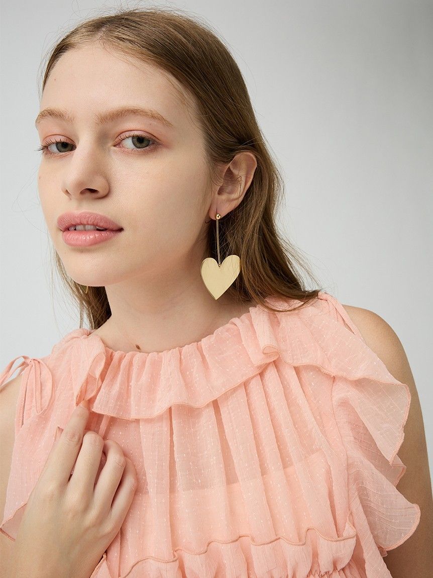 LILY BROWN「ハートプレートピアス」|ピアス|