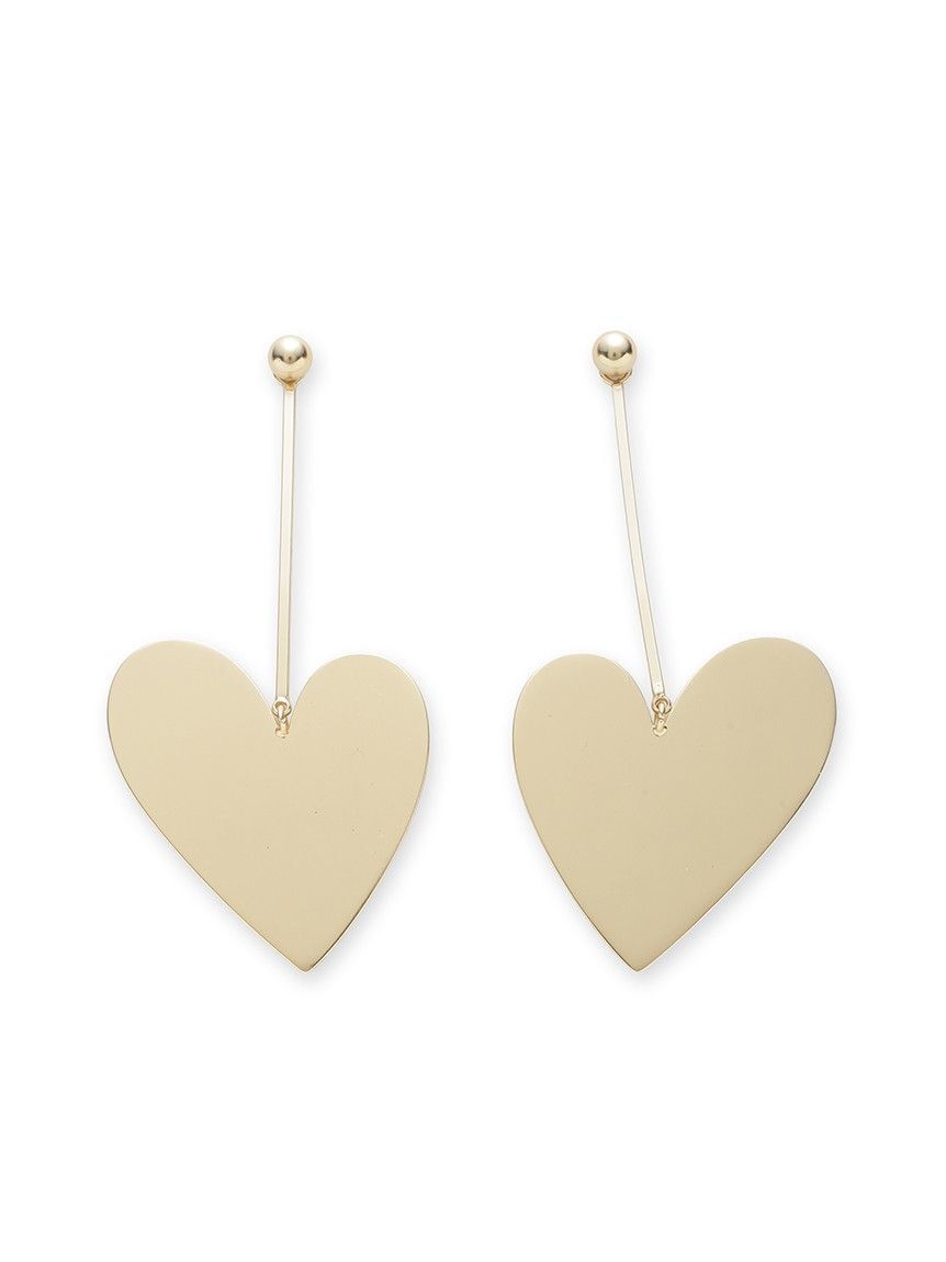LILY BROWN「ハートプレートピアス」|ピアス|