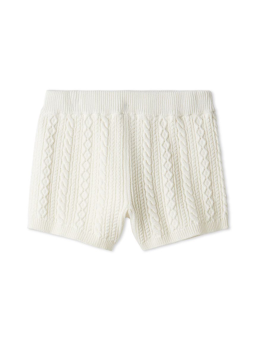 LILY BROWN「ケーブルニットショートパンツ」|その他|WHT