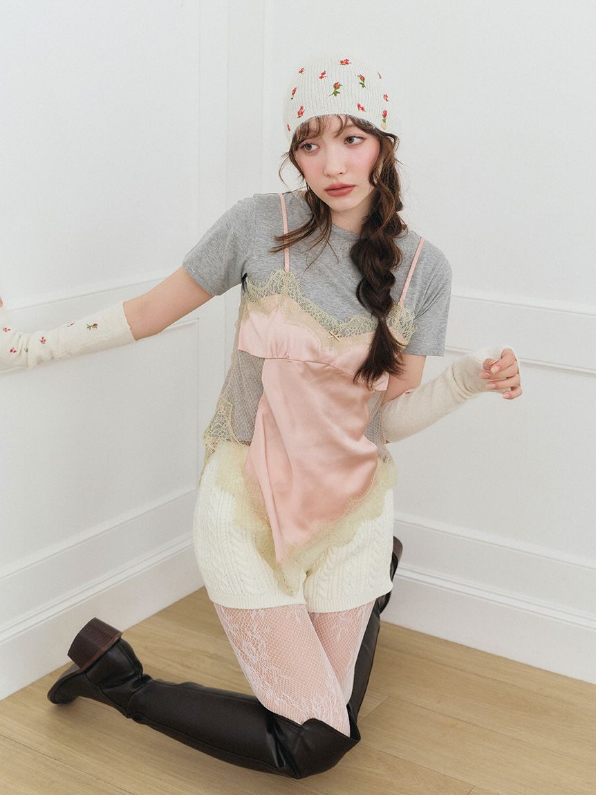LILY BROWN「ケーブルニットショートパンツ」|その他|