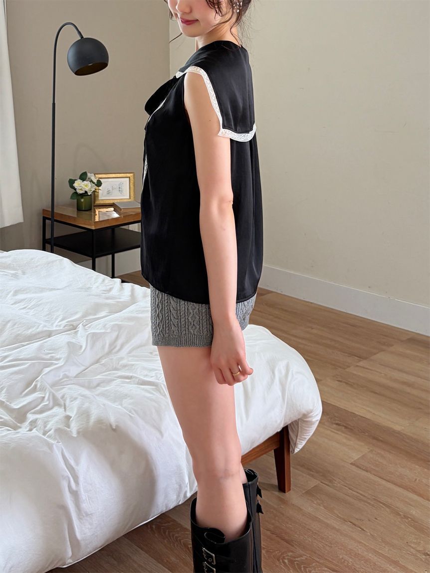 LILY BROWN「ケーブルニットショートパンツ」|その他|