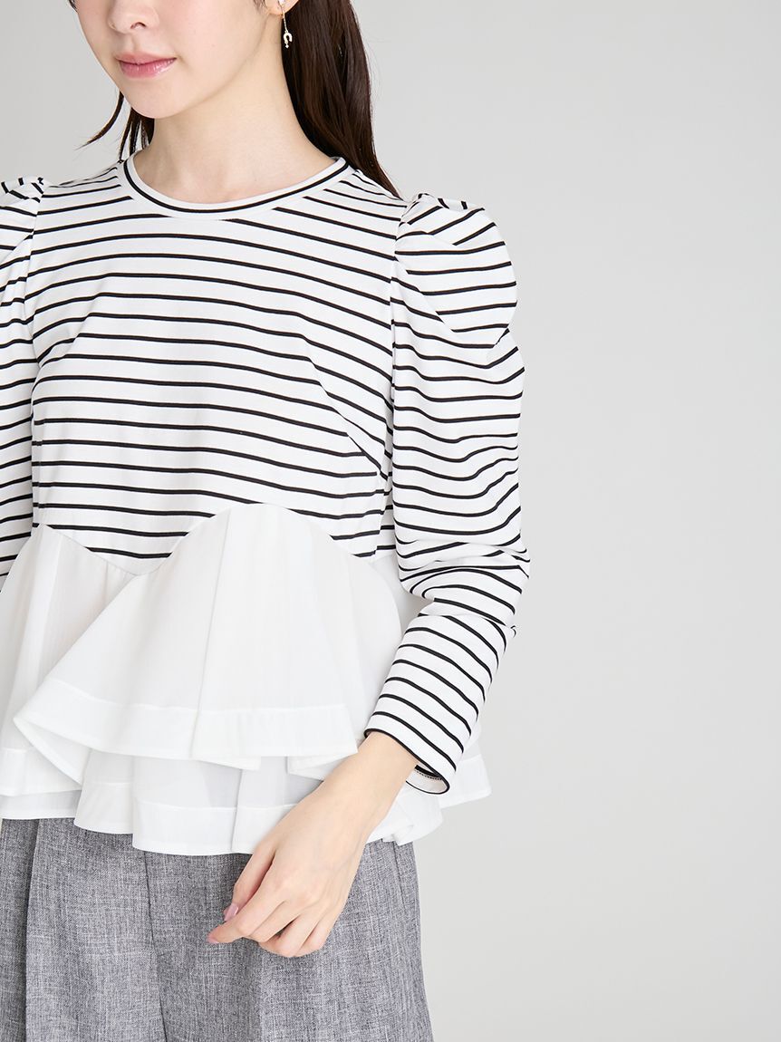 CELFORD「ペプラムドッキングカットトップス」|Tシャツ・カットソー|