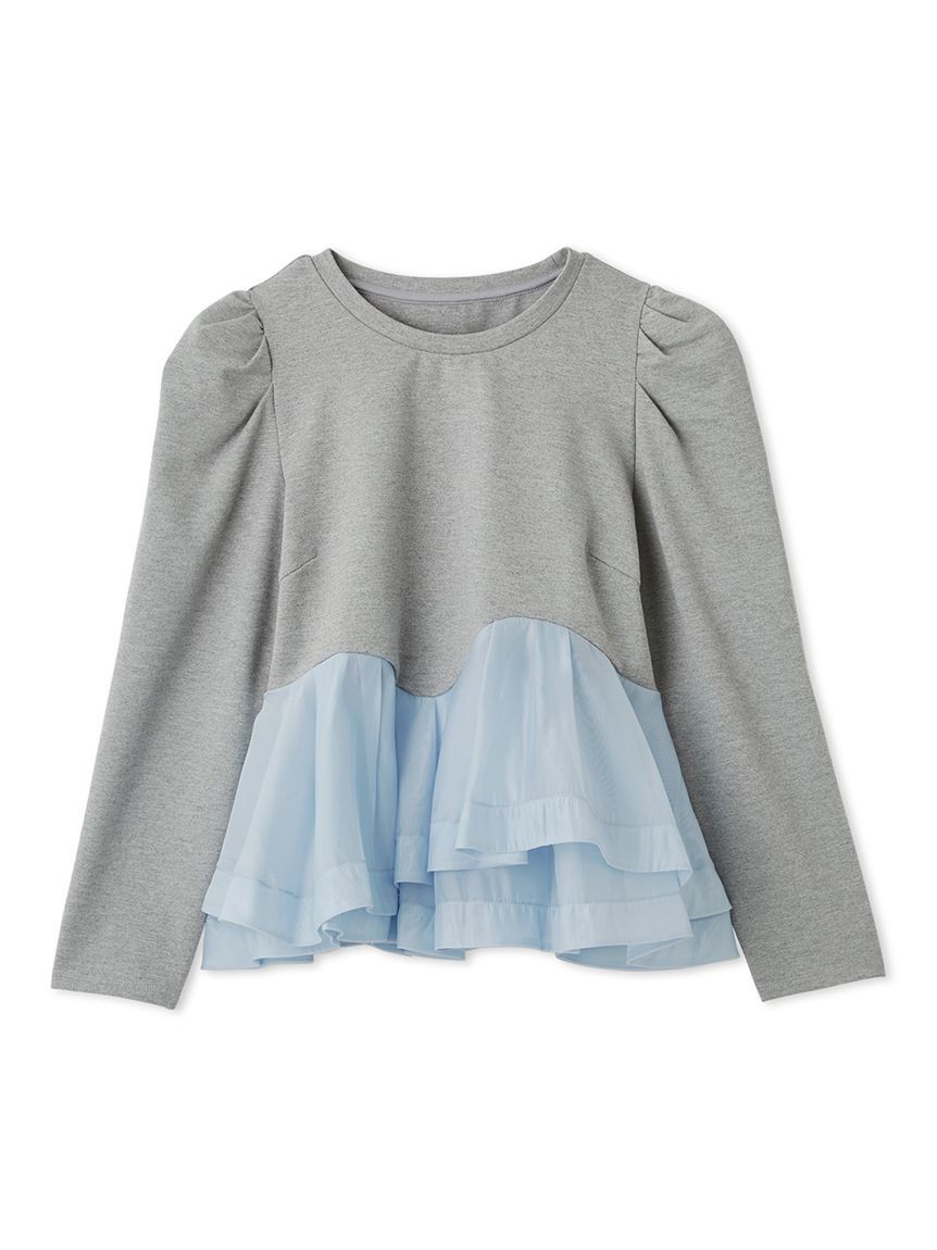 CELFORD「ペプラムドッキングカットトップス」|Tシャツ・カットソー|GRY