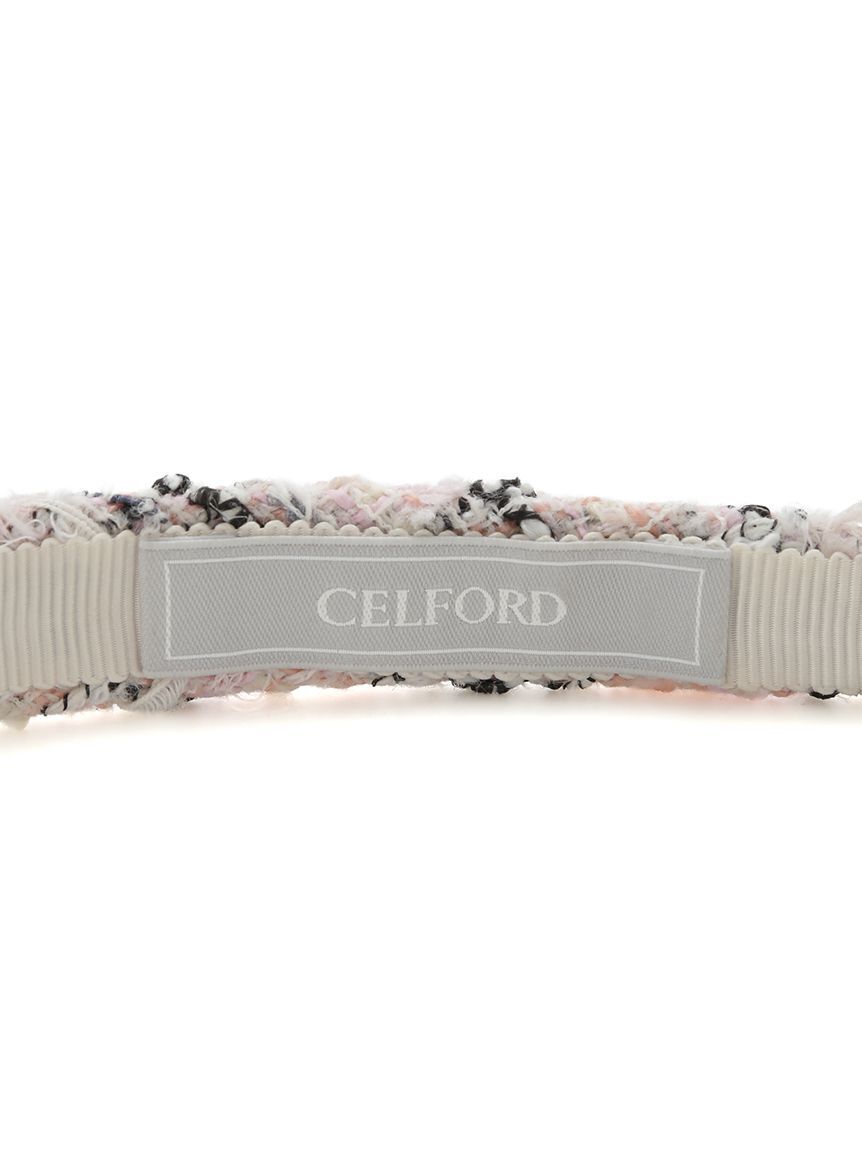 CELFORD「メタルポイントツイードカチューシャ」|ヘアバンド|