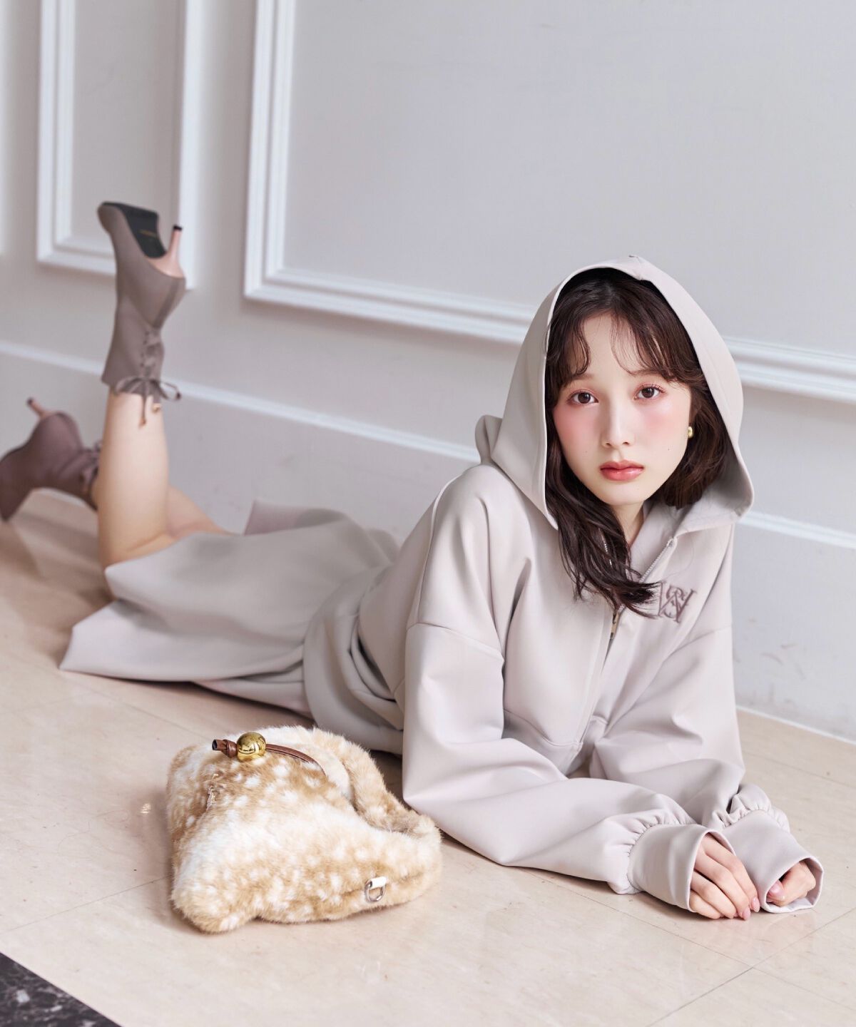 WILLSELECTION「ロゴ刺繍オーバーサイズフーディ」|パーカー|