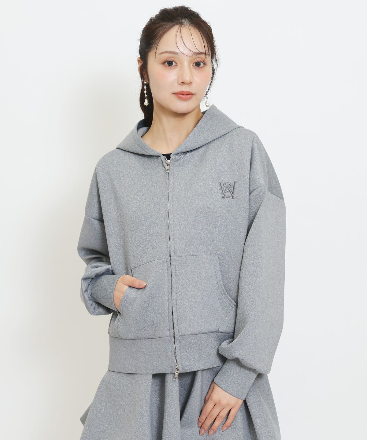 WILLSELECTION「ロゴ刺繍オーバーサイズフーディ」|パーカー|