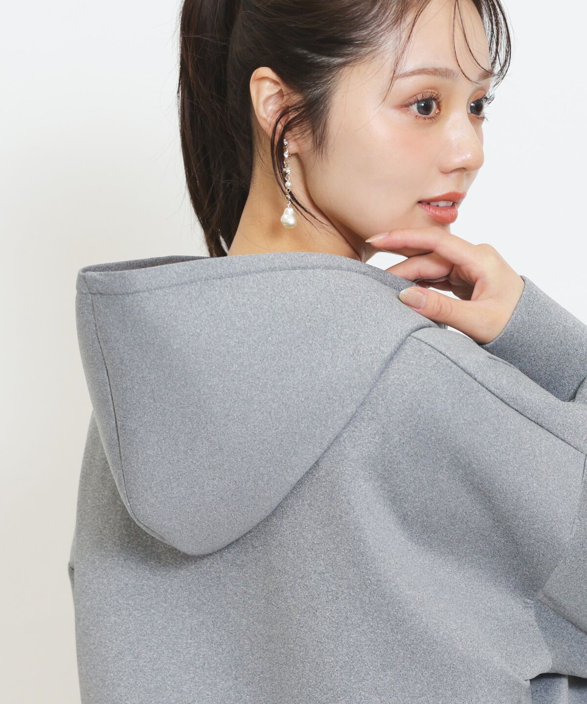 WILLSELECTION「ロゴ刺繍オーバーサイズフーディ」|パーカー|