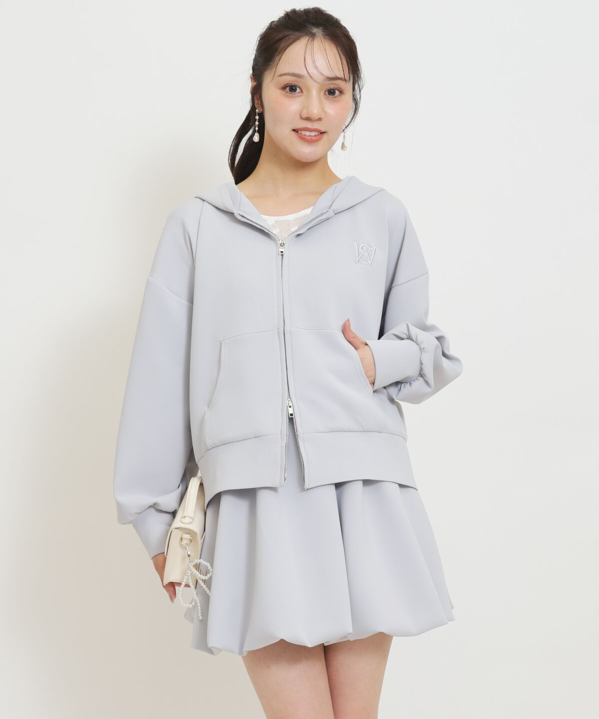 WILLSELECTION「ロゴ刺繍オーバーサイズフーディ」|パーカー|