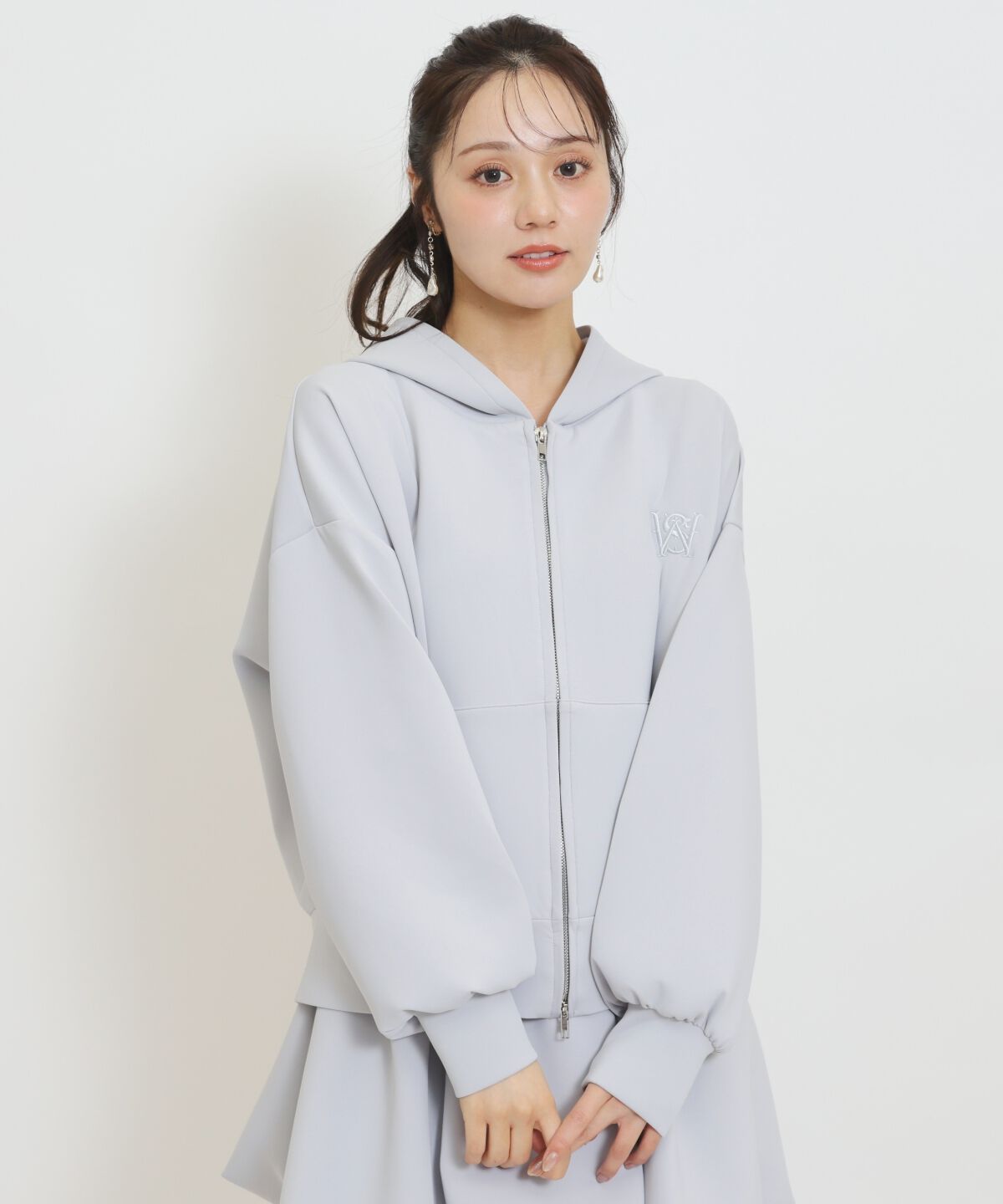 WILLSELECTION「ロゴ刺繍オーバーサイズフーディ」|パーカー|