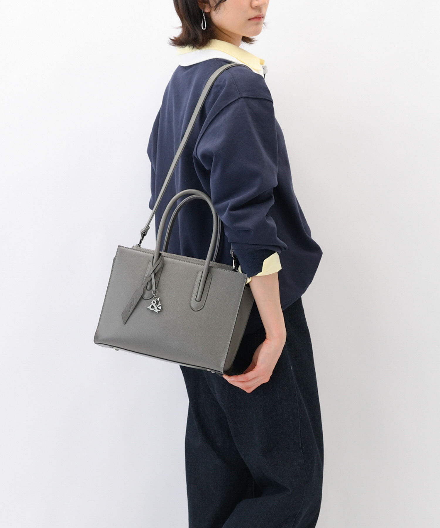 W&.Day/Night「トートバッグ ビジネス きれいめ W&.Day/Night スムーク トートバッグ B5サイズ 19191」|トートバッグ|