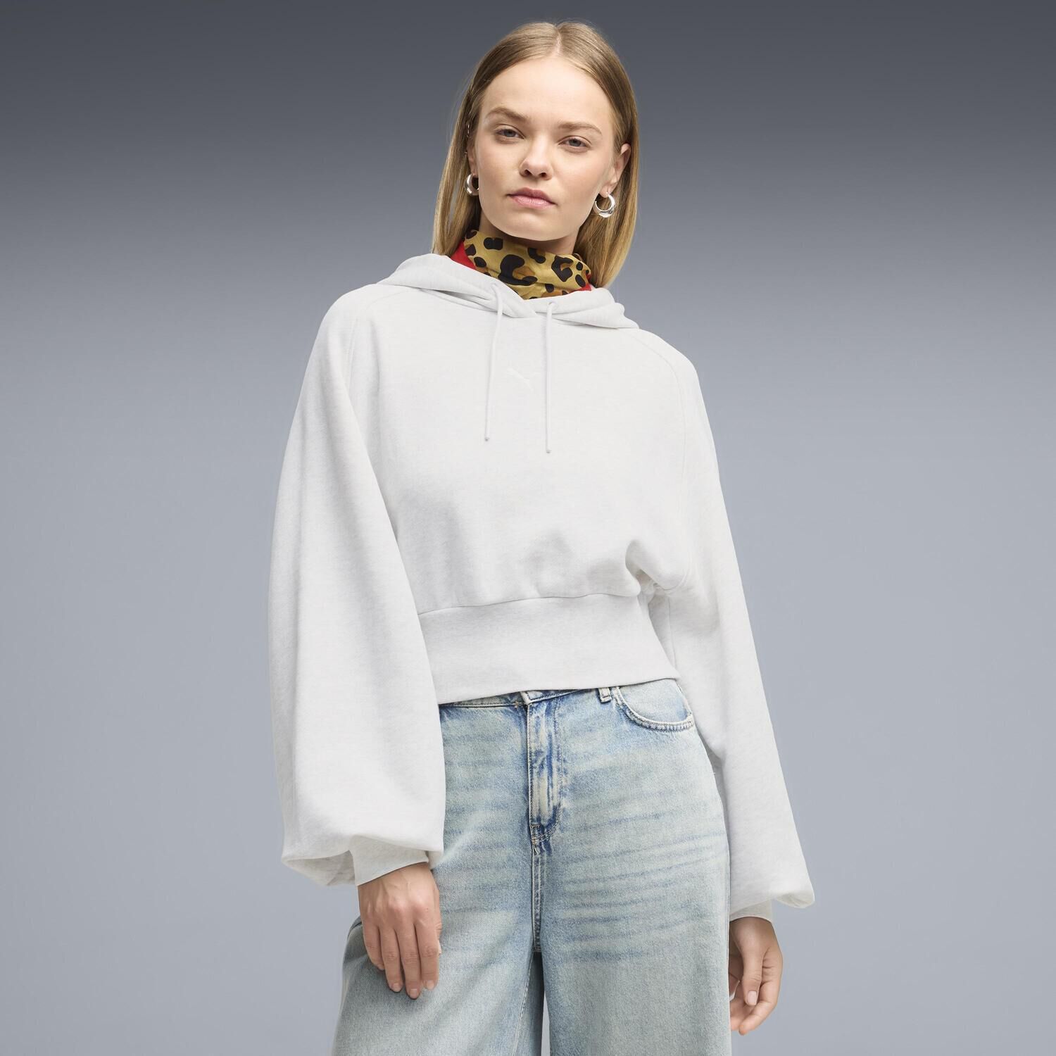 PUMA「【PUMA ｳｪｱ】W ESS CROPPED HOODIE TR」|ポロシャツ|