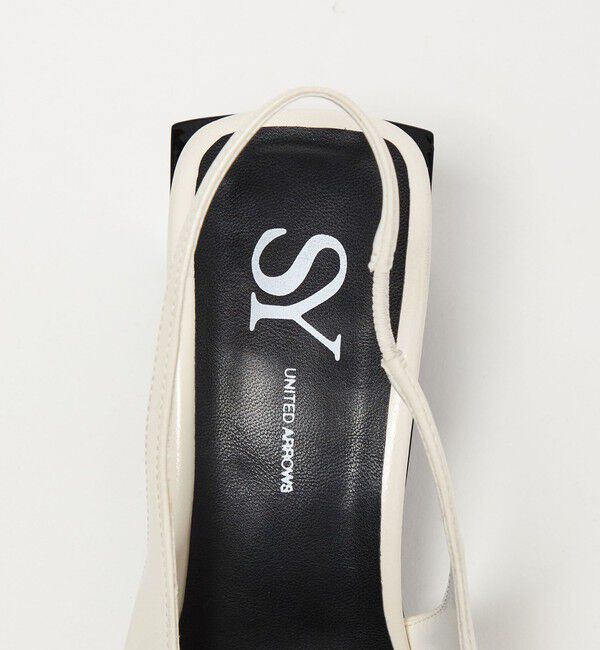 SY UNITED ARROWS「＜SY＞ スクエアエッジヒールバックベルト パンプス55&uarr;」|パンプス|