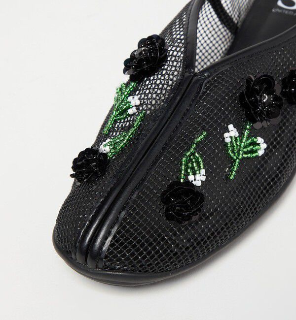 SY UNITED ARROWS「＜SY＞ フラワーメッシュチャイナ フラット20&uarr;」|パンプス|